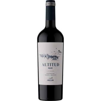 Bottle shot for 2023 Andeluna Cellars Altitud Malbec Tupungato