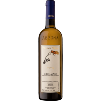Bottle shot for 2025 Marziano Abbona Roero Arneis Tistin