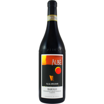 Bottle shot for 2022 G.D. Vajra Barolo Albe