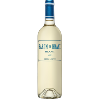 Bottle shot for 2023 Baron De Brane Bordeaux Blanc