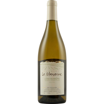 Bottle shot for 2025 Domaine La Manarine Cotes Du Rhone Blanc