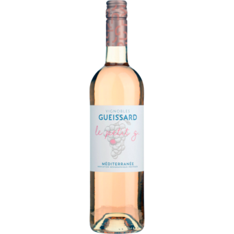 Bottle shot for 2025 Les Vignobles Gueissard Mediterranee 'Le Petit G' Rose