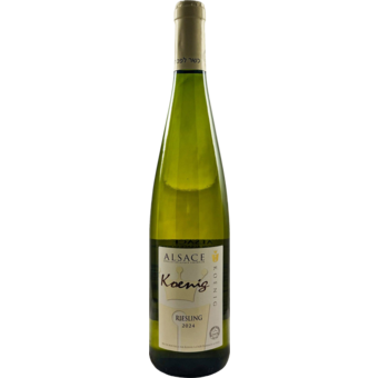 Bottle shot for 2024 Koenig Alsace Riesling (U)