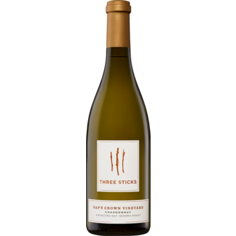 Bottle shot for 2023 Three Sticks Gap's Crown Chardonnay