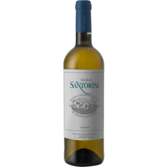 Bottle shot for 2025 Domaine Sigalas Assyrtiko Santorini