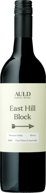 Bottle shot for 2023 Auld Family East Hill Block Shiraz