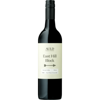 Bottle shot for 2023 Auld Family East Hill Block Shiraz