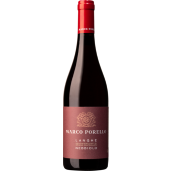 Bottle shot for 2024 Marco Porello Langhe Nebbiolo
