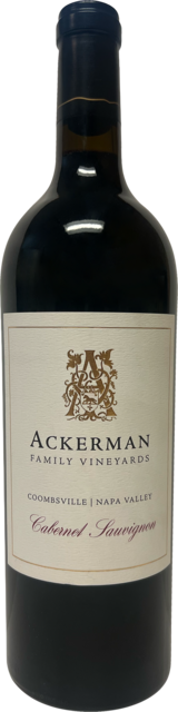 Bottle shot for 2022 Ackerman Family Vineyards Coombsville Cabernet Sauvignon