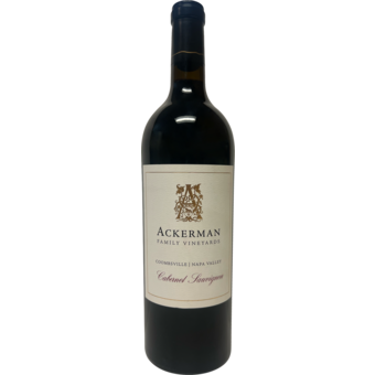 Bottle shot for 2022 Ackerman Family Vineyards Coombsville Cabernet Sauvignon