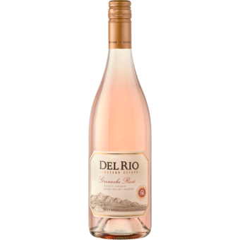 Bottle shot for 2024 Del Rio Grenache Rose Rogue Valley