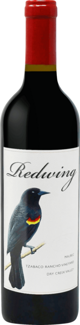 Bottle shot for 2022 Rock And Clay Redwing Malbec Tzabaco Rancho Vineyard