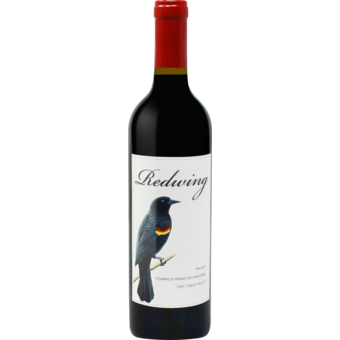 Bottle shot for 2022 Rock And Clay Redwing Malbec Tzabaco Rancho Vineyard