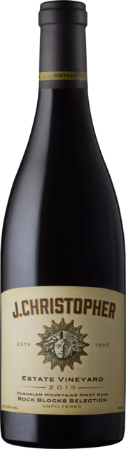 Bottle shot for 2019 J. Christopher Rock Blocks Pinot Noir