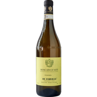 Bottle shot for 2025 De Forville Moscato D'asti