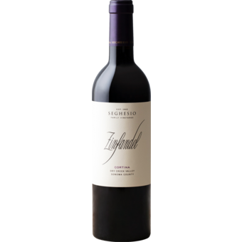 Bottle shot for 2023 Seghesio Cortina Zinfandel