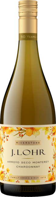Bottle shot for 2024 J Lohr Riverstone Chardonnay Arroyo Seco