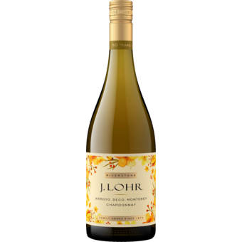 Bottle shot for 2024 J Lohr Riverstone Chardonnay Arroyo Seco