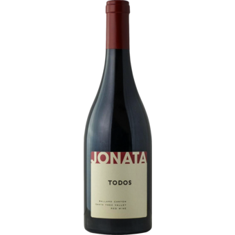 Bottle shot for 2020 Jonata Todos Red Blend