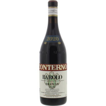 Bottle shot for 2020 Giacomo Conterno Barolo Francia