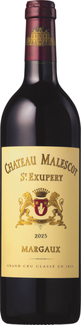 Bottle shot for 2025 Chateau Malescot St. Exupery