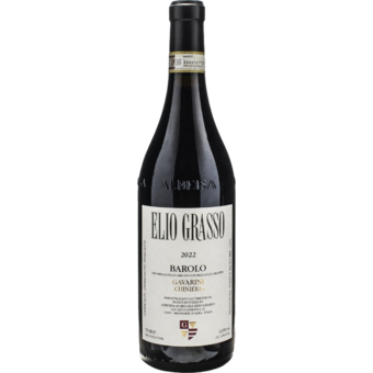 Bottle shot for 2022 Elio Grasso Barolo Gavarini Chiniera