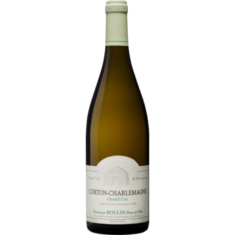 Bottle shot for 2023 Domaine Rollin Corton Charlemagne Grand Cru