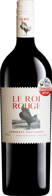 Bottle shot for 2024 Le Roi Rouge Cabernet Sauvignon Languedoc
