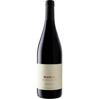 Bottle shot for 2025 Chacra Pinot Noir Barda
