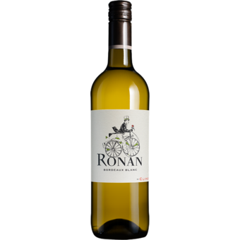 Bottle shot for 2022 Chateau Ronan By Clinet Bordeaux Blanc