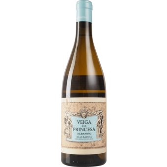 Bottle shot for 2025 Veiga Da Princesa Albarino 'Coral Do Mar' Rias Baixas