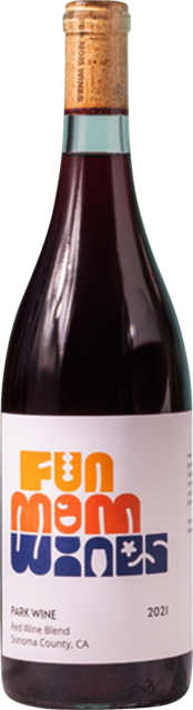 Bottle shot for 2021 Fun Mom Wines Park Wine Red