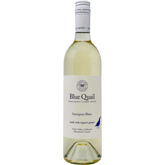 Bottle shot for 2025 Blue Quail Sauvignon Blanc Organic