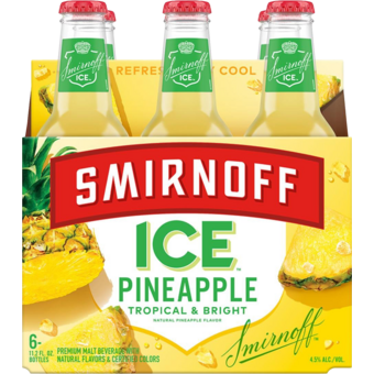 Bottle shot for  Smirnoff Pineapple 4 6pk