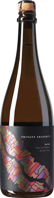 Bottle shot for 2022 Private Property Brut Rose Santa Lucia Highlands