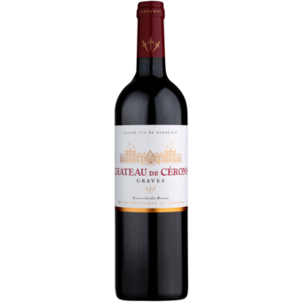 Bottle shot for 2022 Chateau De Cerons Rouge (Graves)