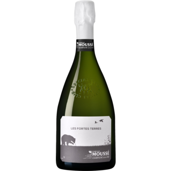 Bottle shot for 2021 Champagne Famille Mousse Les Fortes Terres Blanc De Noirs Extra Brut