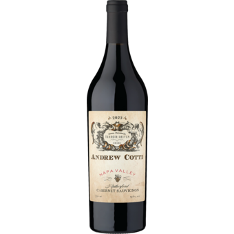 Bottle shot for 2023 Andrew Cotti Rutherford Cabernet Sauvignon
