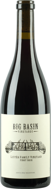 Bottle shot for 2021 Big Basin Vineyards Pinot Noir Lester Family Vineyard Santa Cruz Mountains