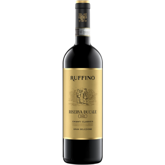 Bottle shot for 2021 Ruffino Chianti Classico Riserva Ducale Oro Gran Selezione