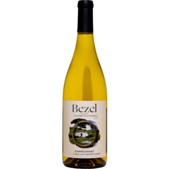 Bottle shot for 2024 Bezel Chardonnay San Luis Obispo By Cakebread