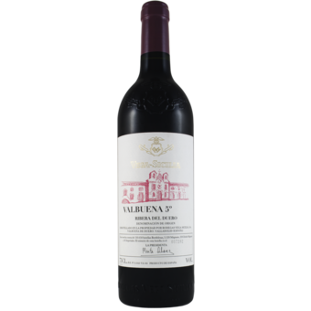 Bottle shot for 2021 Vega Sicilia Valbuena Ribera Del Duero