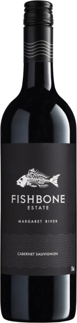 Bottle shot for 2022 Fishbone Black Label Cabernet Sauvignon Margaret River