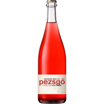 Bottle shot for 2025 Obsidian Wine Co. 'Pezsgo' Sparkling Pinot Noir