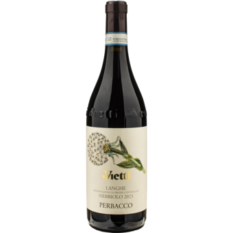 Bottle shot for 2023 Vietti Nebbiolo Perbacco