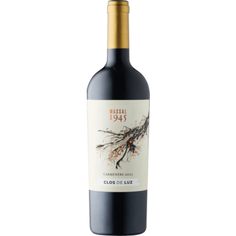 Bottle shot for 2023 Clos De Luz Massal 1945 Carmenere
