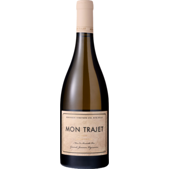 Bottle shot for 2022 Mon Trajet Chardonnay Santa Rita Hills