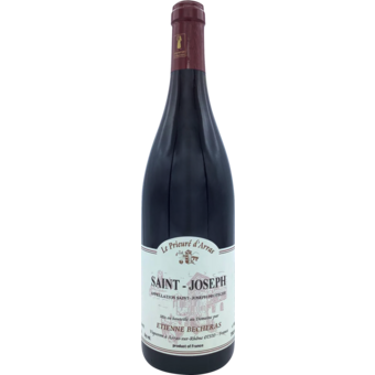 Bottle shot for 2023 Etienne Becheras Saint Joseph Rouge