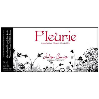 Label shot for 2023 Julien Sunier Fleurie
