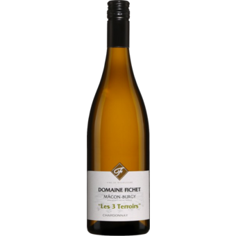 Bottle shot for 2024 Domaine Fichet Macon Burgy Les 3 Terroirs